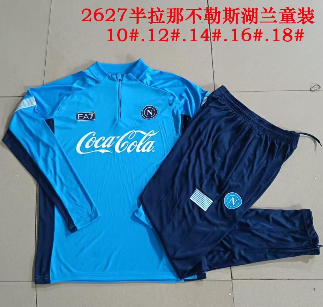 Kids Napoli 26/27 Tracksuit - Blue/White